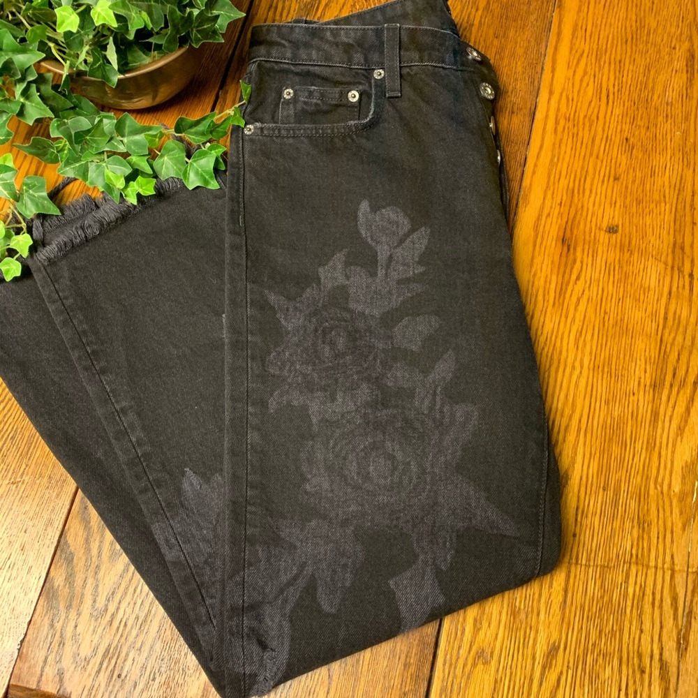 Carmar Jeans Black Rose Straight High Rise…